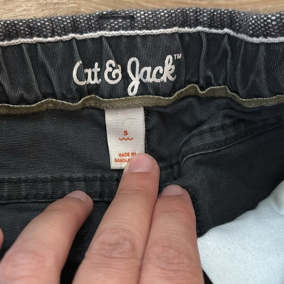 Cat & Jack Charcoal Pants with Zipper Pockets - Picture 3 of 5